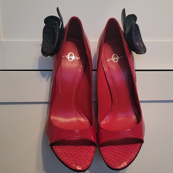 3-D ZARA Rose Patent Leather Stiletto Heel size 7 - Picture 3 of 8